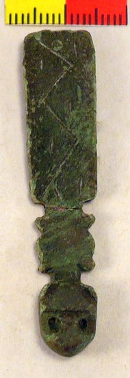 (image for) 14th Century Strapend With Remains of Belt - Click Image to Close