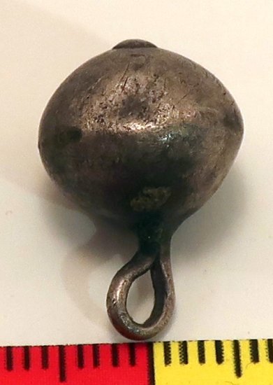 (image for) Silver Late Medieval Button - Click Image to Close